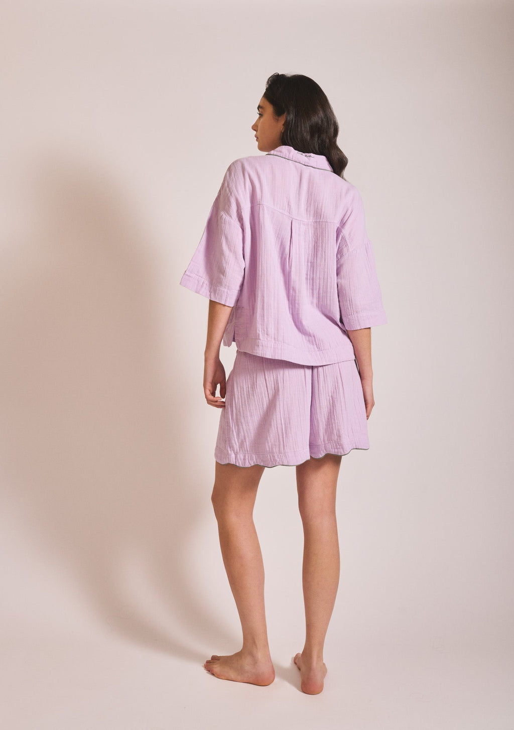 Cotton Pyjamas in Lilac