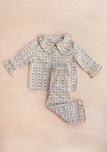 Cotton Kids Pyjamas in Olive Swan
