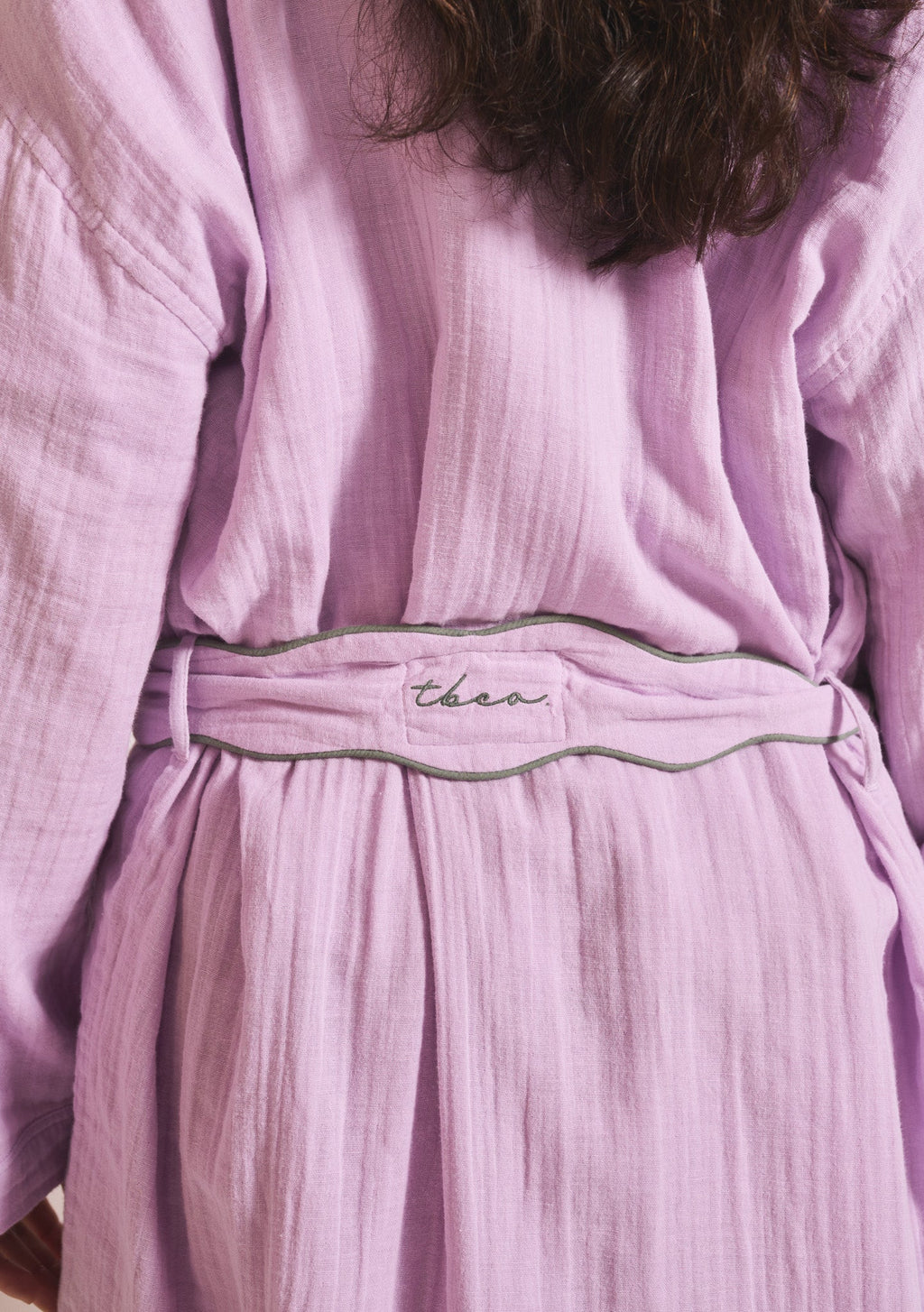 Cotton Robe in Lilac